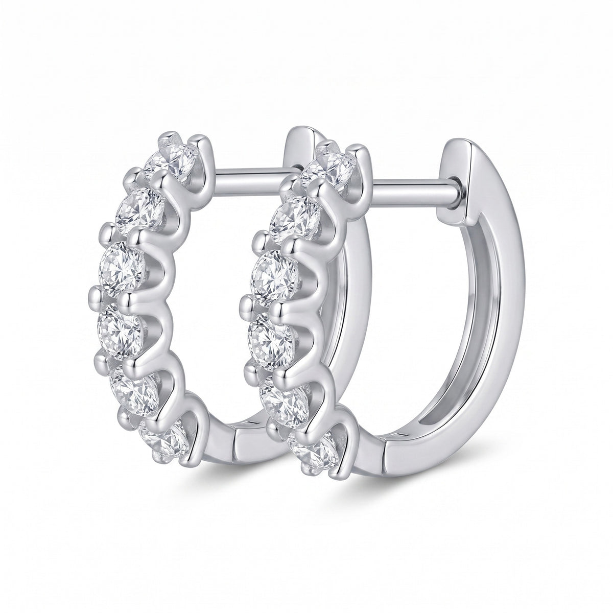 Chiara Hoop Earrings - three-quarter angle view