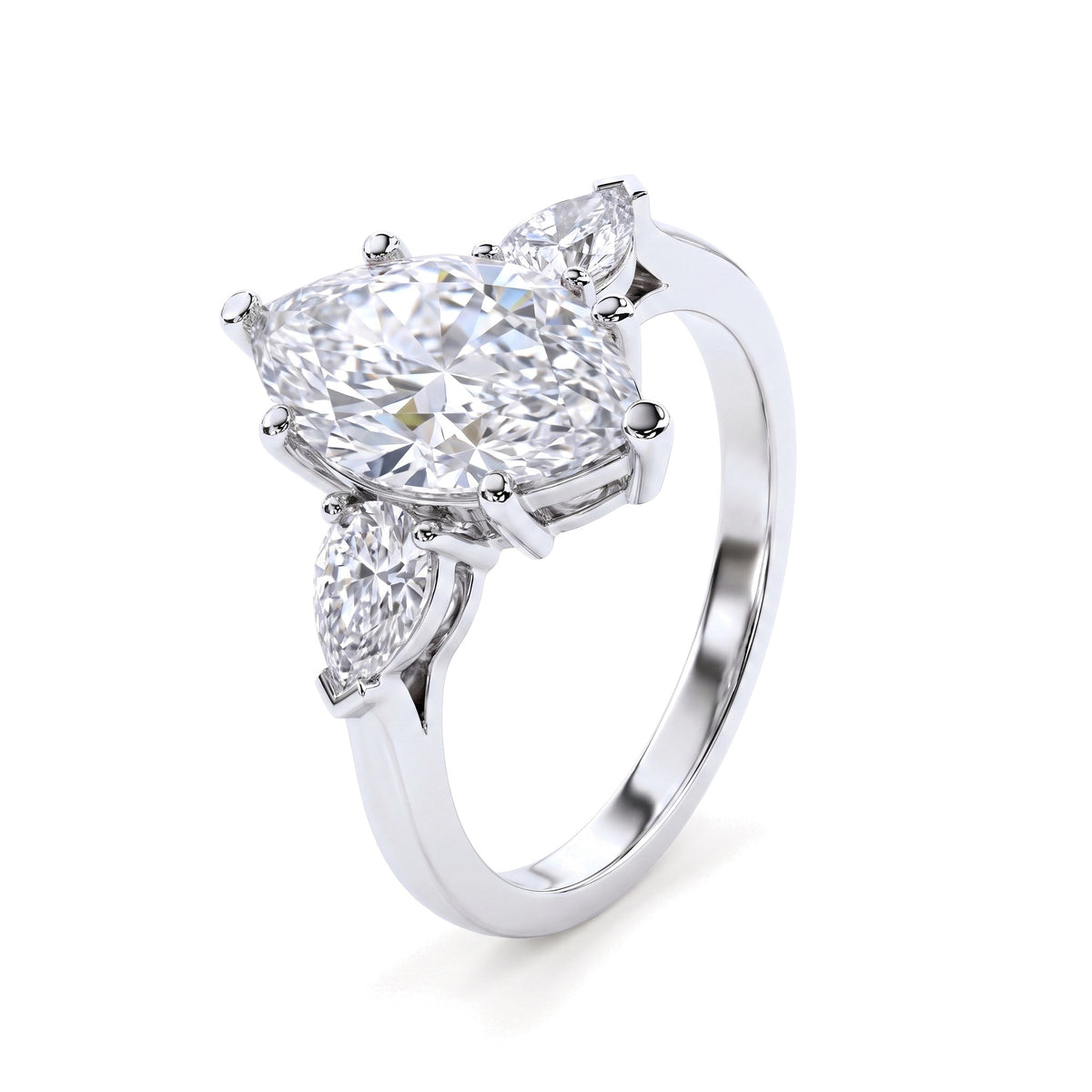Marchesa Farfalla Ring - three-quarter angle view