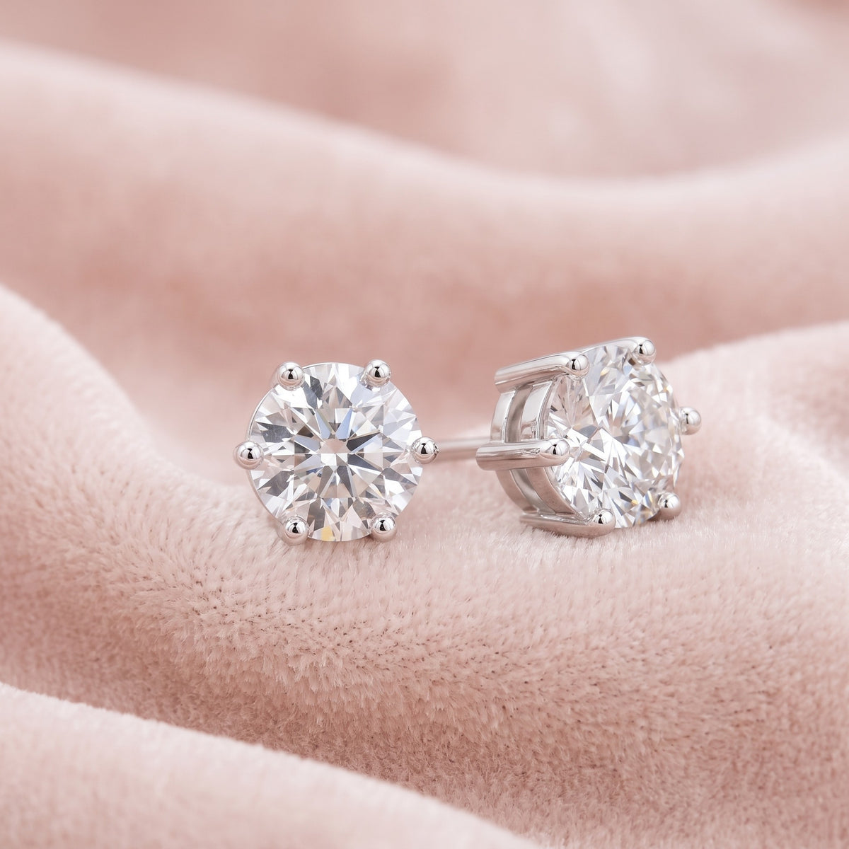 Prima Stud Earrings on blush velvet