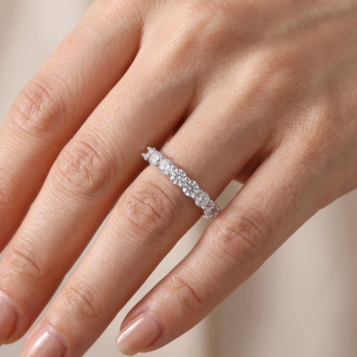 Sette Ring worn on hand