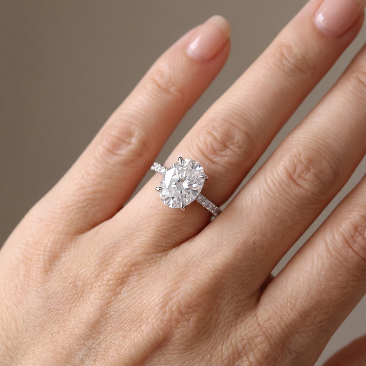 Elissa Aurora Ring worn on hand