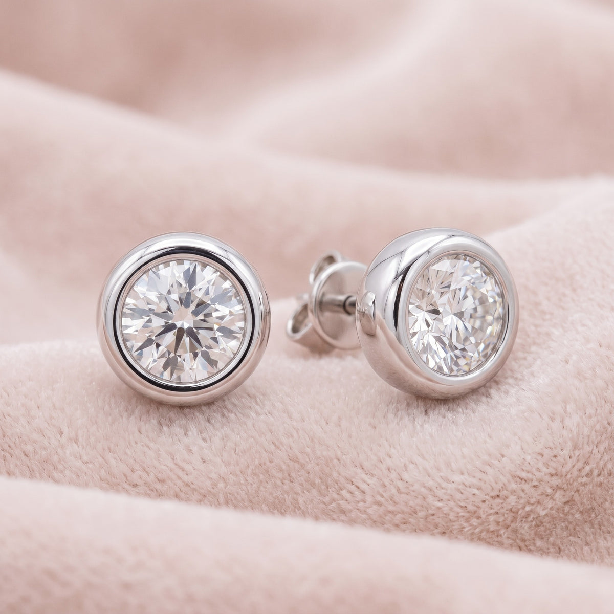 Aura Earrings on blush velvet