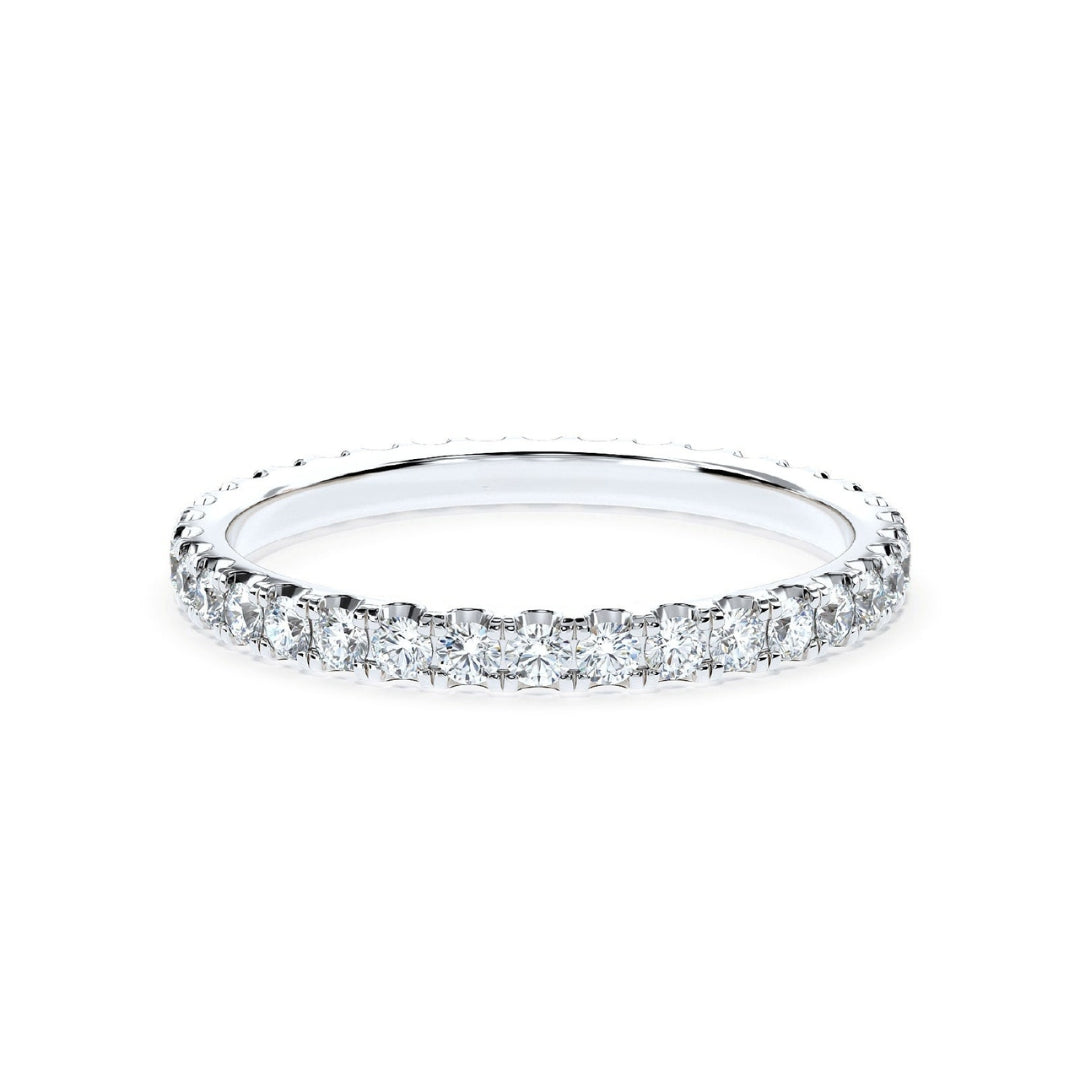 Eternita Full Band Ring - full eternity moissanite band