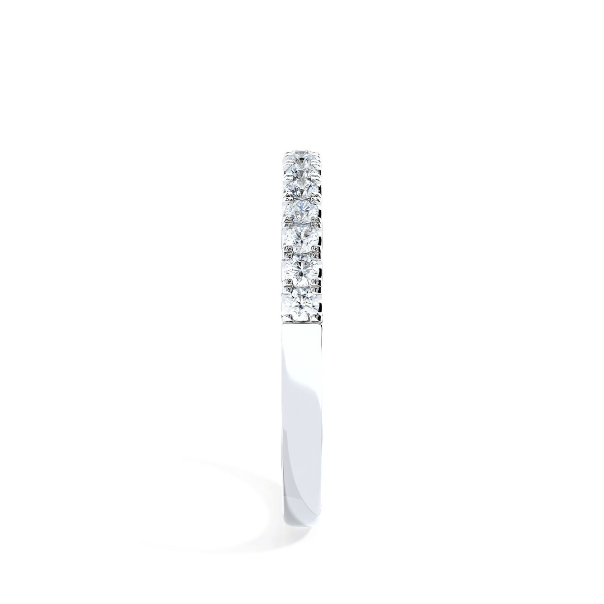 Eternita Half Band Ring - side profile