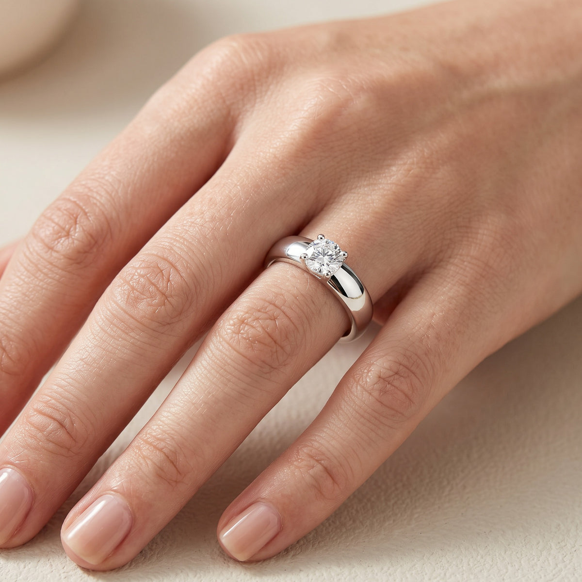 Fascia Ring worn on hand
