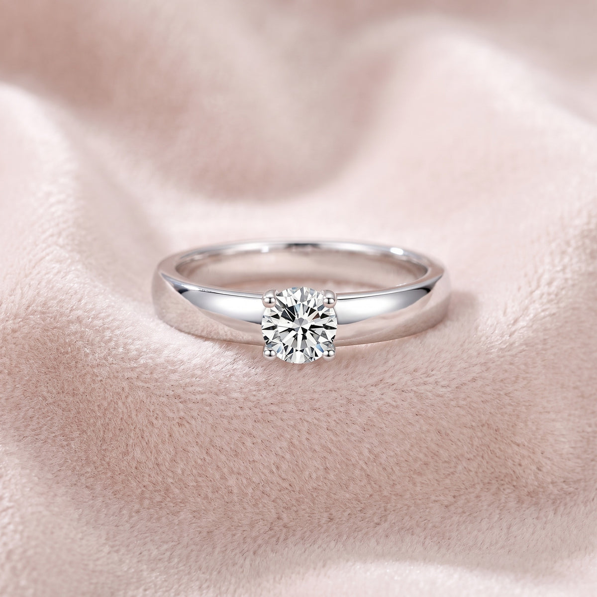 Fascia Ring on blush velvet