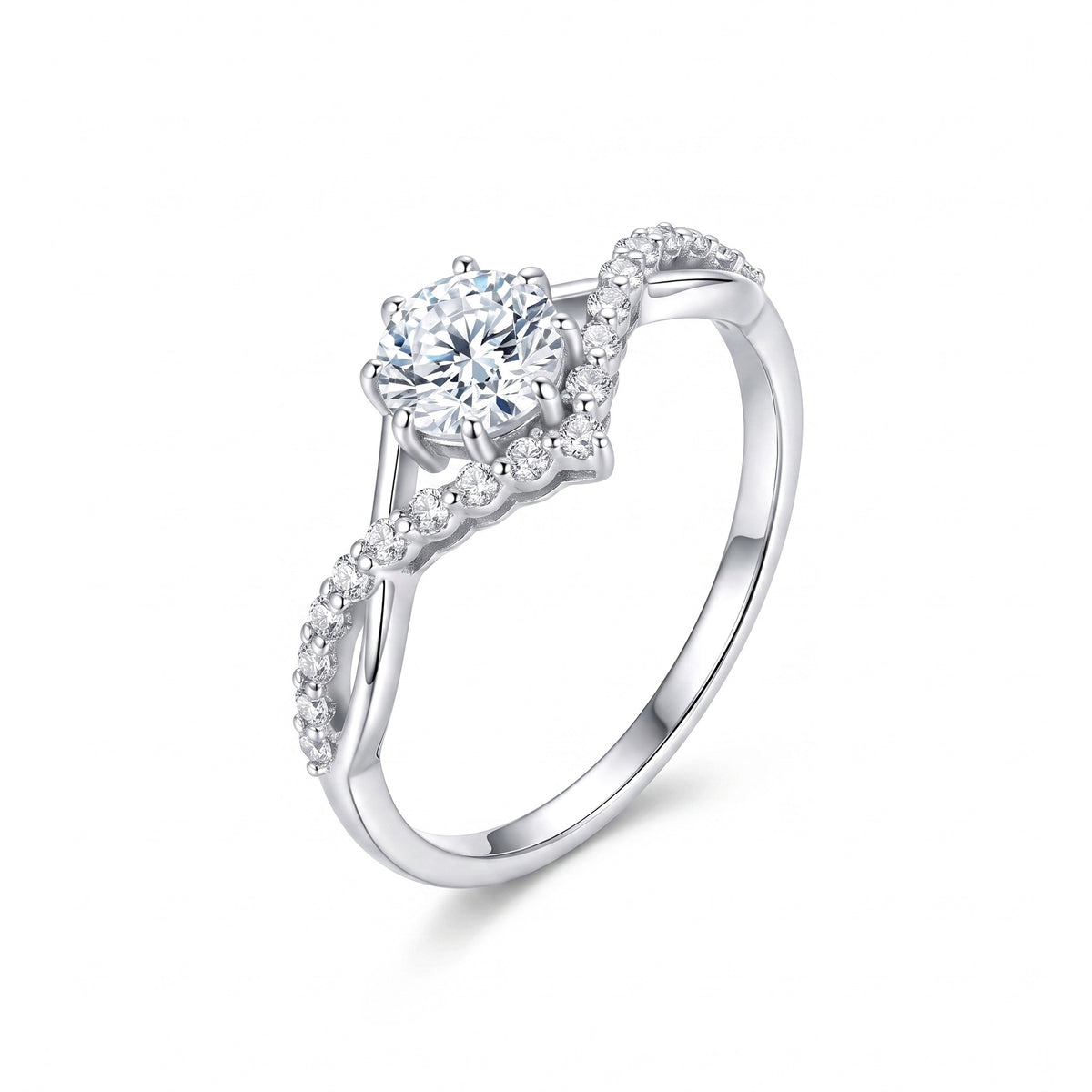 Intreccio Ring - three-quarter angle view