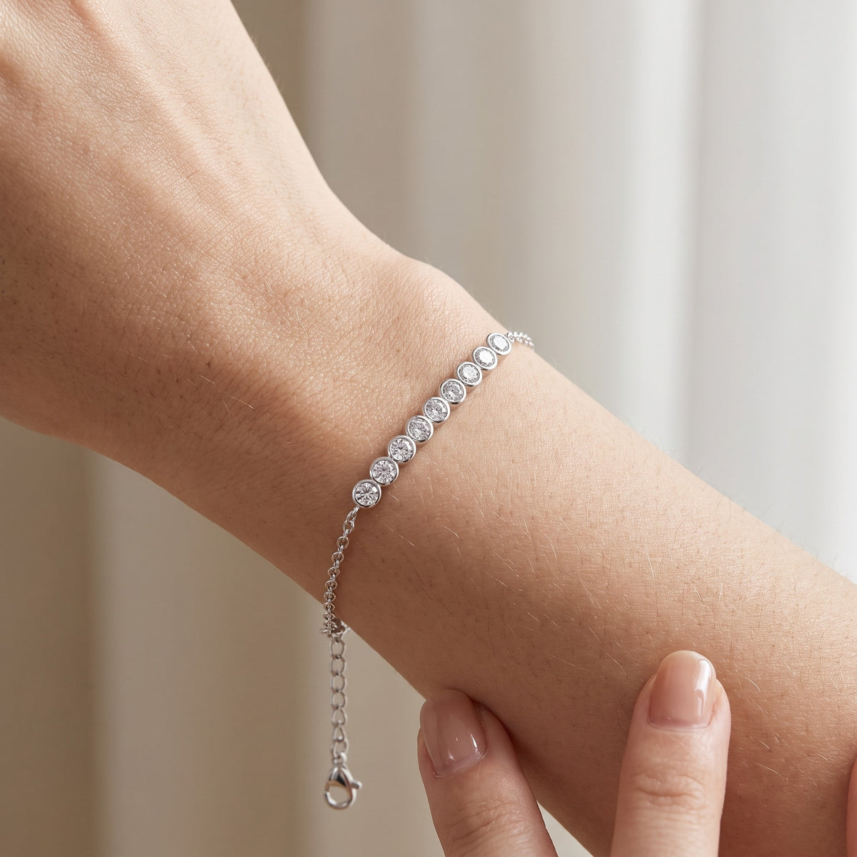 Nove Bracelet worn on wrist