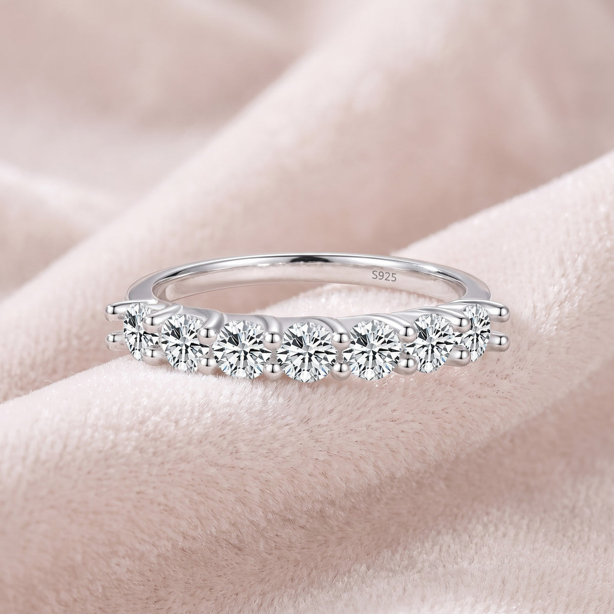 Sette Ring on blush velvet