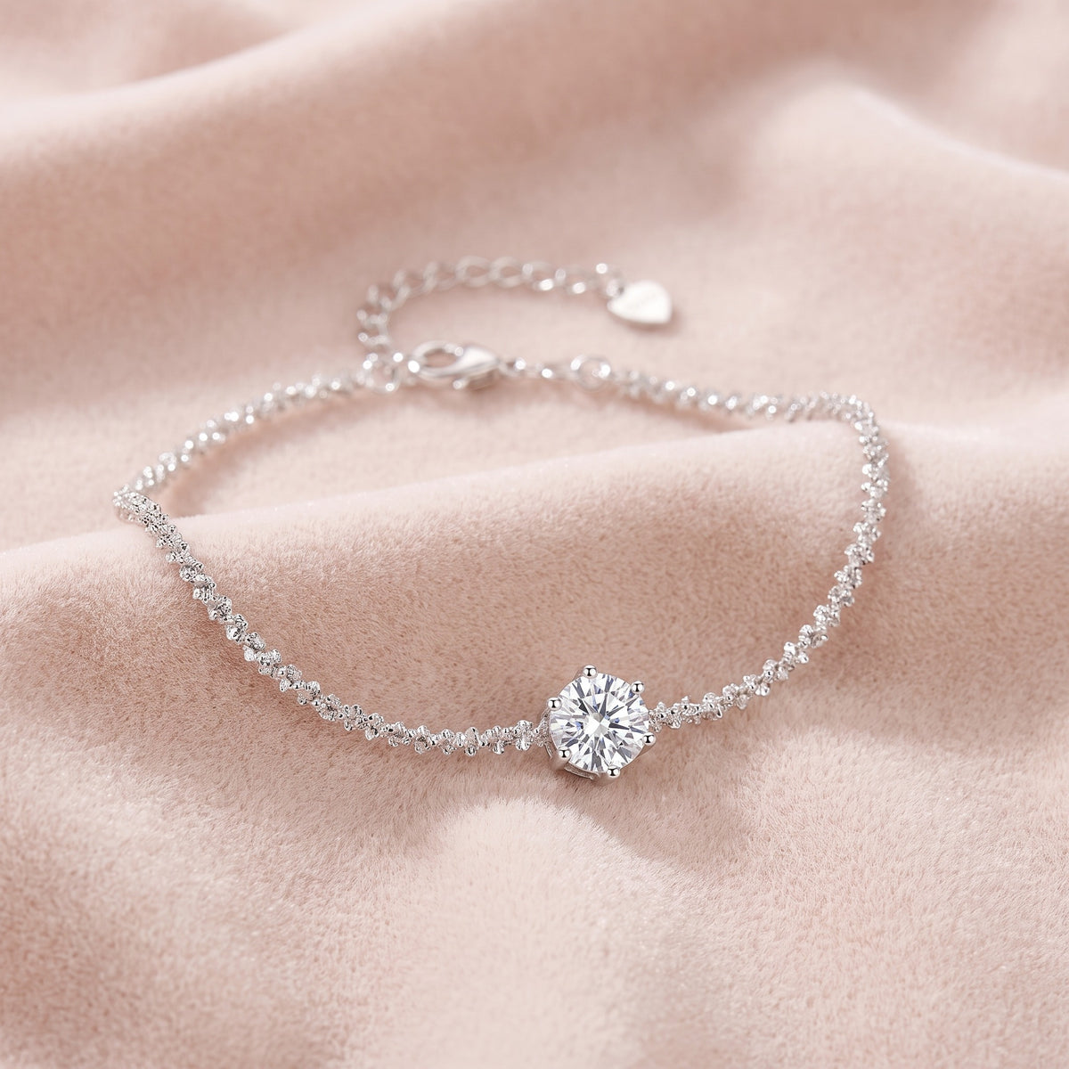 Stellina Bracelet on blush velvet
