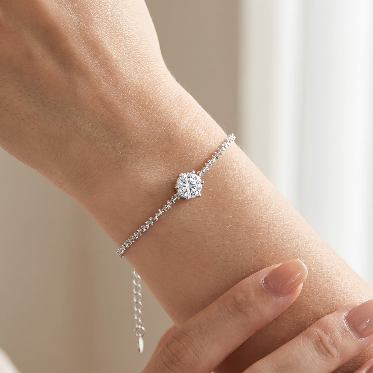 Stellina Bracelet worn on wrist
